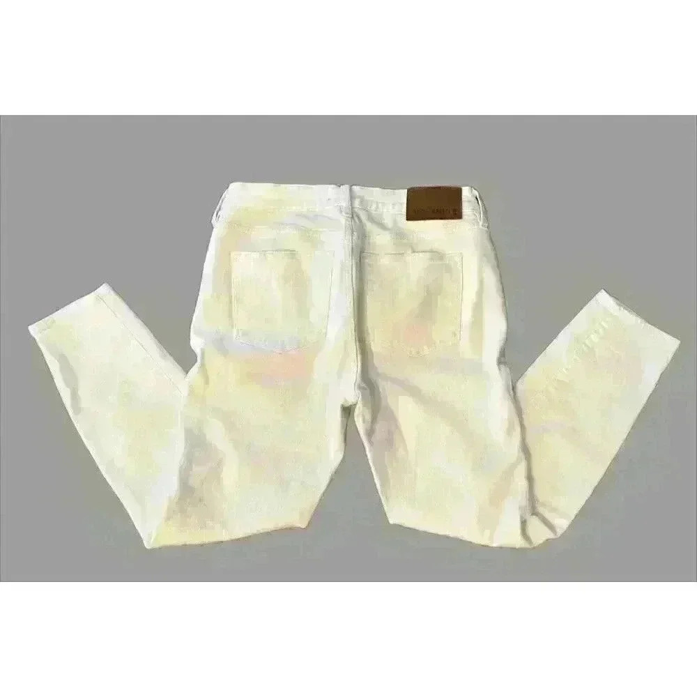J. Crew Mercantile Jeans Size 29 Mid Rise Ankle Denim Womens Stretch White - Picture 2 of 6